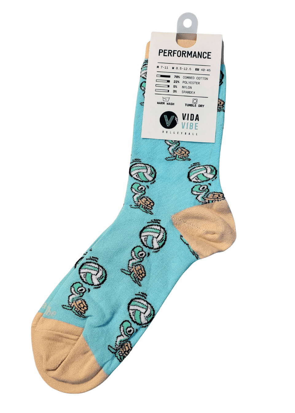 Volleyball Turtle Socks - VidaVibe